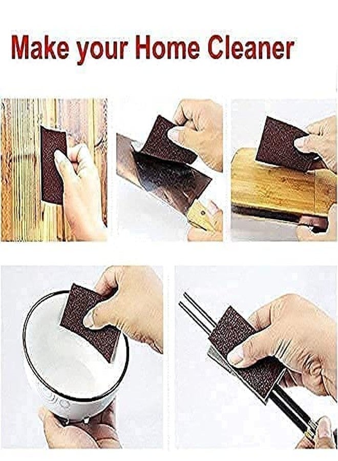 WEZOSHINET Sponge Grinding Block ROLL Magic Cleaning Sponge, Scratch Proof Kitchen Roll Emery Cleaning Sponge Dish Cleaning Scrubber for Pantry, Dishwashing, Bathroom, Floor, Kitchen (100cm, Brown) - Image 3